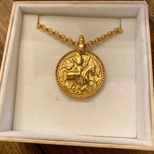 Julie Vos Gold Coin Necklace